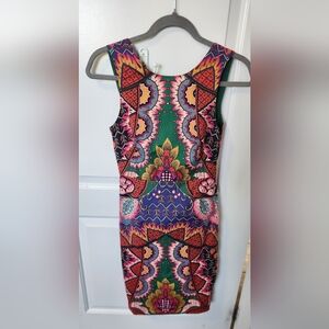 Maeve Colorful Geometric Mini Dress